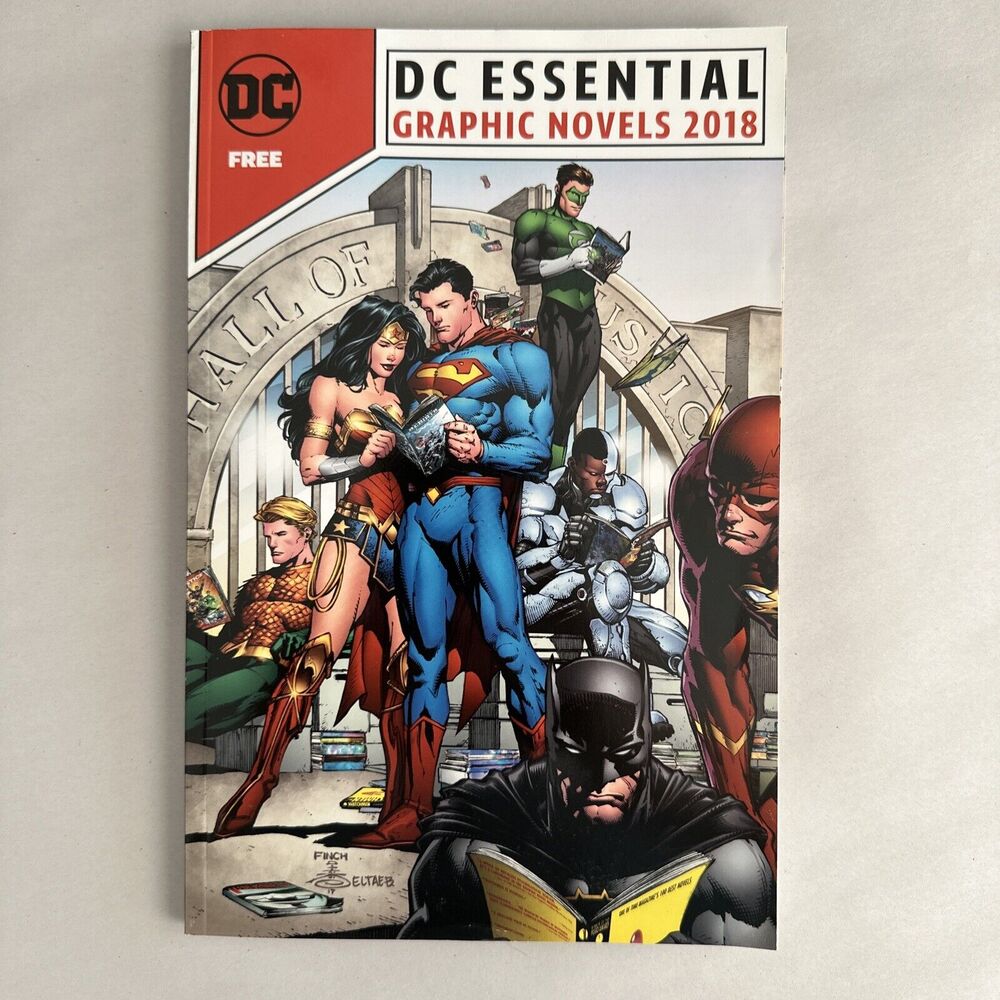 DC DCU Essential Graphic Novels 2018 catalog book batman superman watchmen flash